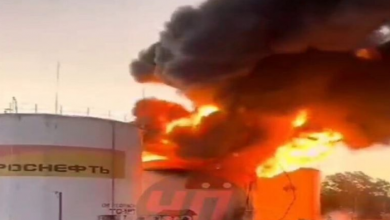 Photo of اندلاع حريق في خزان للوقود جنوبي روسيا