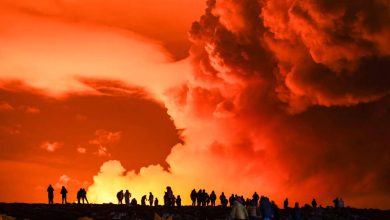 Photo of استمرار تدفق حمم بركان في آيسلندا