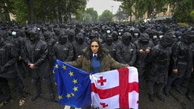 Photo of مظاهرات حاشدة في جورجيا بعد إقرار البرلمان قانون «التأثير الأجنبي»